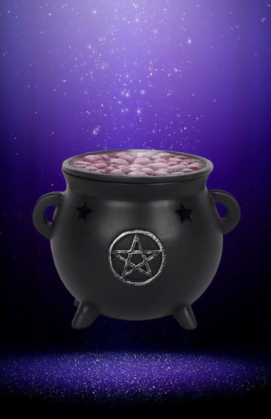 Pentagram cauldron incense burner