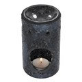Black crackle pillar oil burner